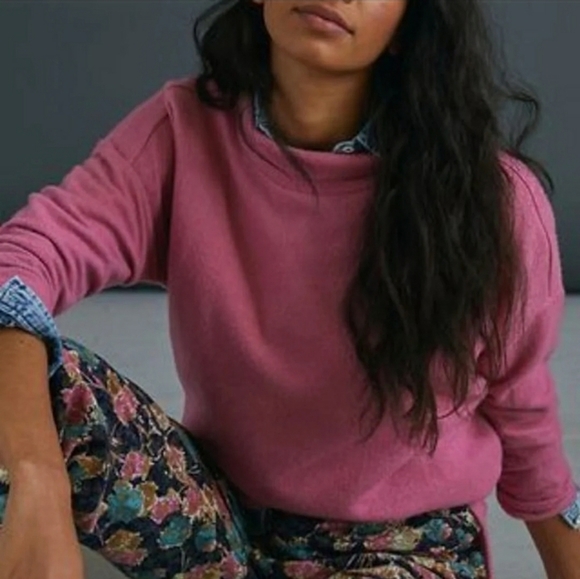 Anthropologie Theresa Tunic Top Pink - Picture 1 of 9